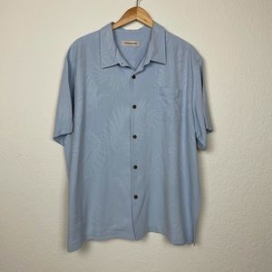 Tommy Bahama 100% Silk Button Front Shirt 2XL